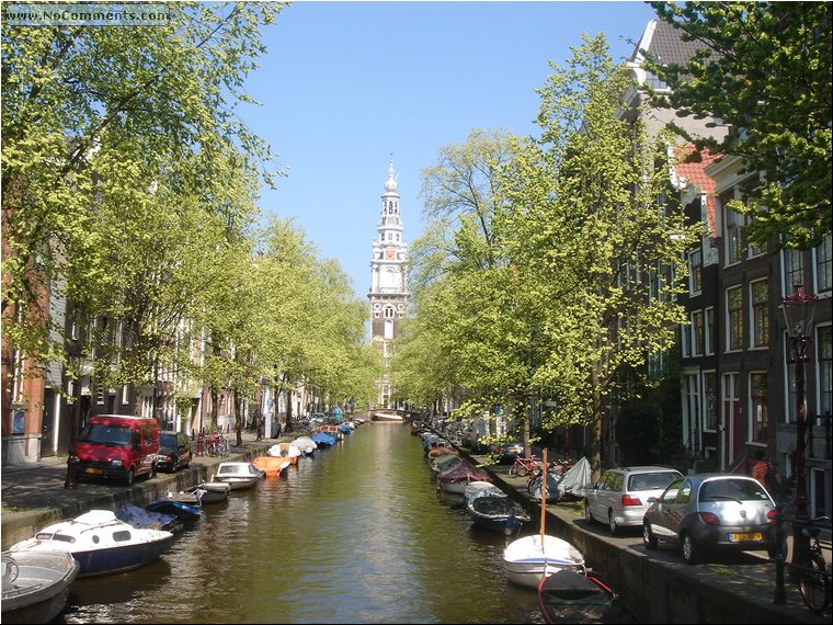 In Amsterdam canal.JPG