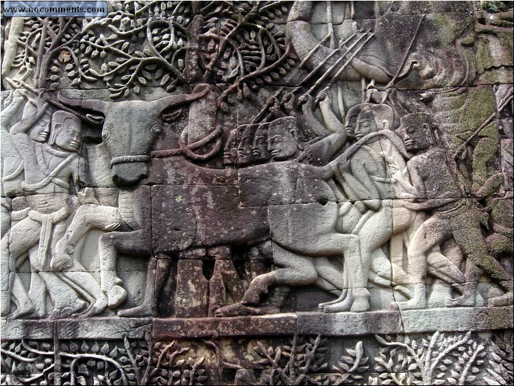 Bayon Temple wall carvings 1a  - Cambodia.JPG