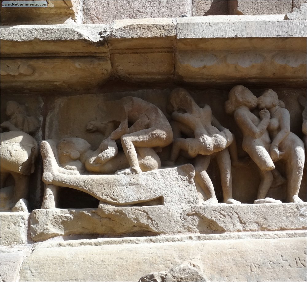 Khajuraho Temples I am too old for it position.JPG