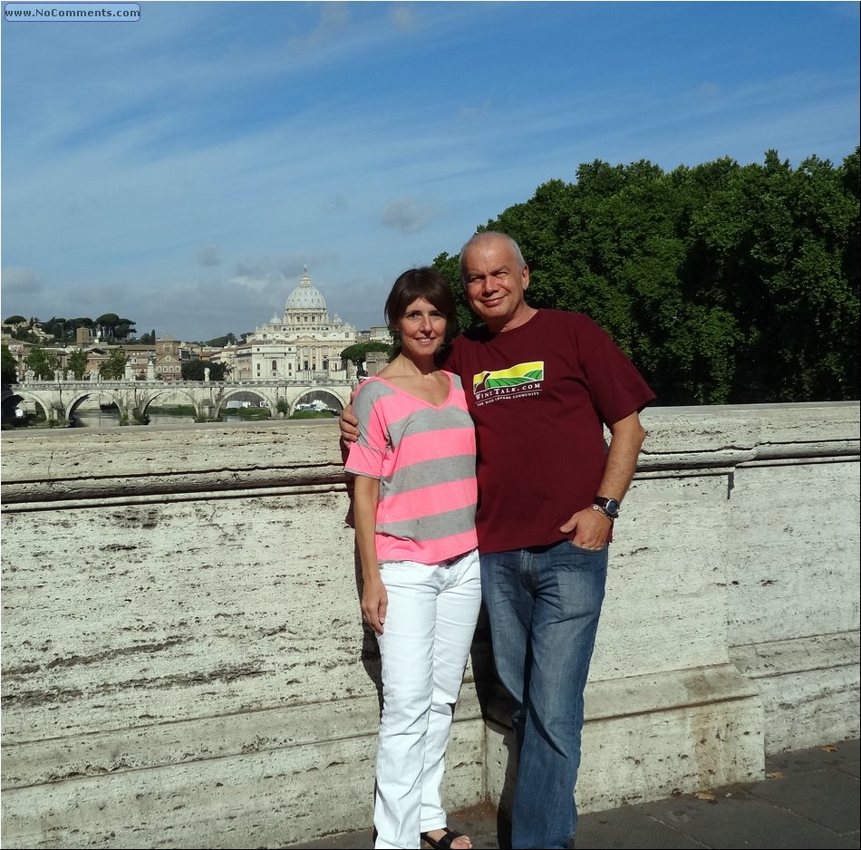 With Sue near Vatican.JPG