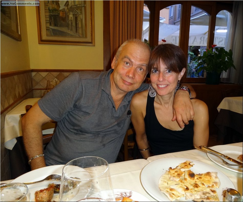 with Sue at Orso 80 Rome.JPG