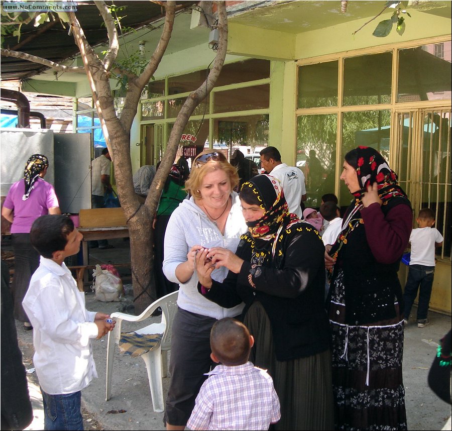 Elsa with Kurdish women .JPG