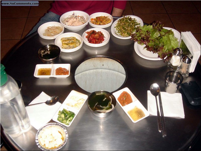 Mexico City Korean BBQ side dishes.JPG