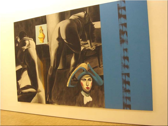 Centre Pompidou - David Salle, Blue Paper.JPG