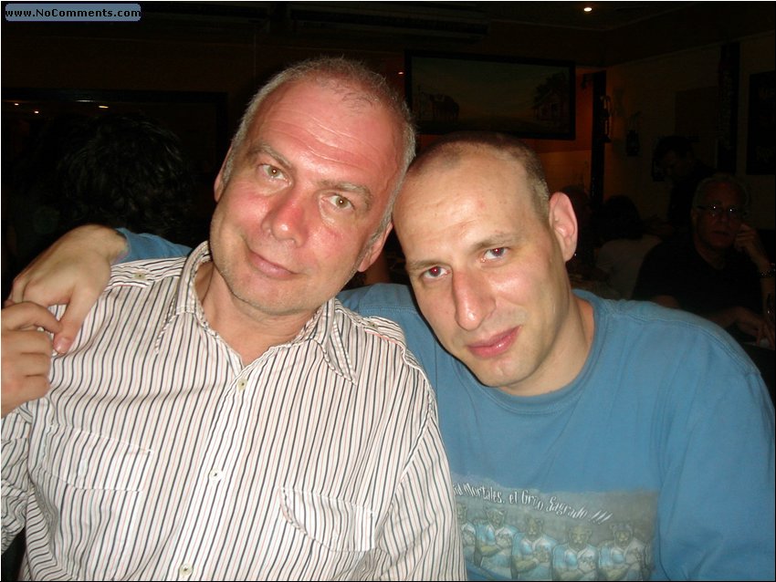 dinner with Tony and sunburn.JPG