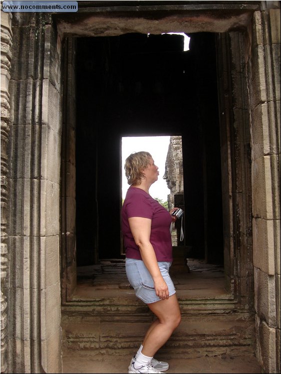 Angkor Thom - on the nose kiss.JPG