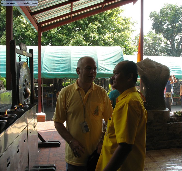 Serge and Tan dressed in yellow to honor King's 79th birthday.jpg