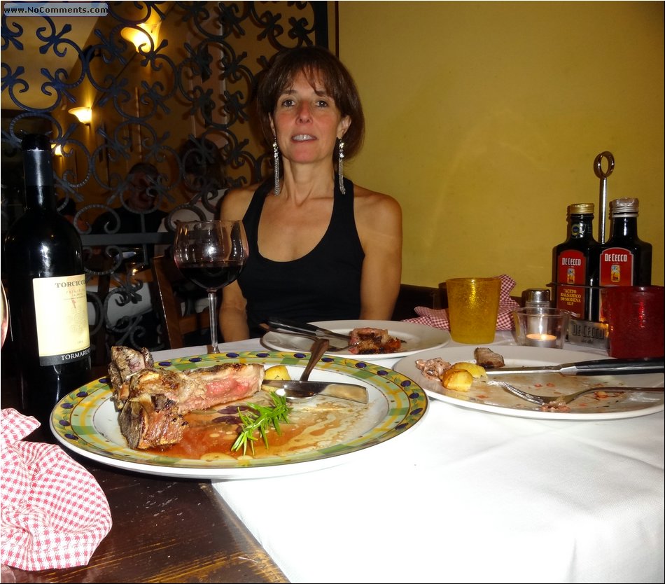 Restaurant Academia, Sue just ate half a cow.JPG